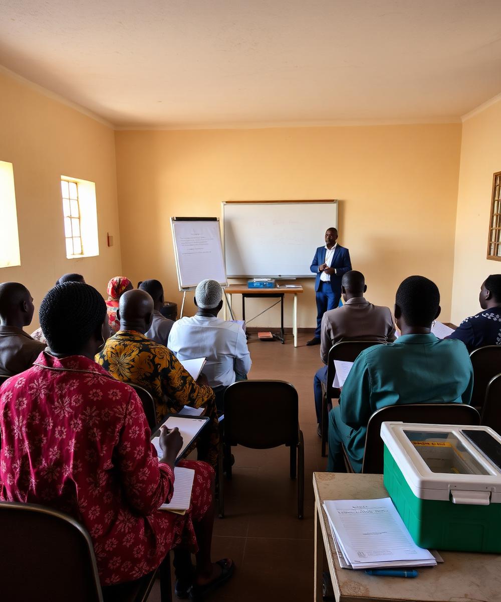 Atelier technique avec des professionnels de santé à N'Djamena